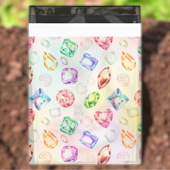 25 10X13 Poly Mailers Gems & Jewels PRICE IS FIRM - Picture 2 of 11